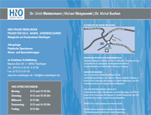 Tablet Screenshot of hno-ueberlingen.de